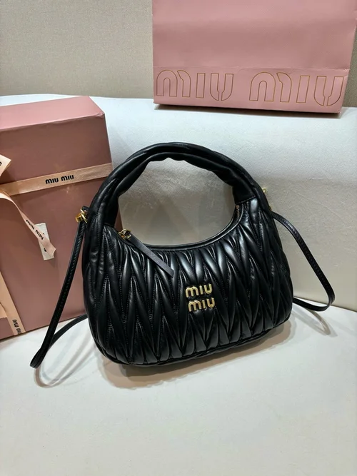 Miu Miu Original Wander Hobo Bag Authentic Matelasse
