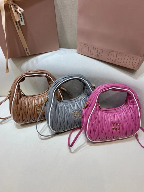 Miu Miu Original Wander Hobo Bag Authentic Matelasse