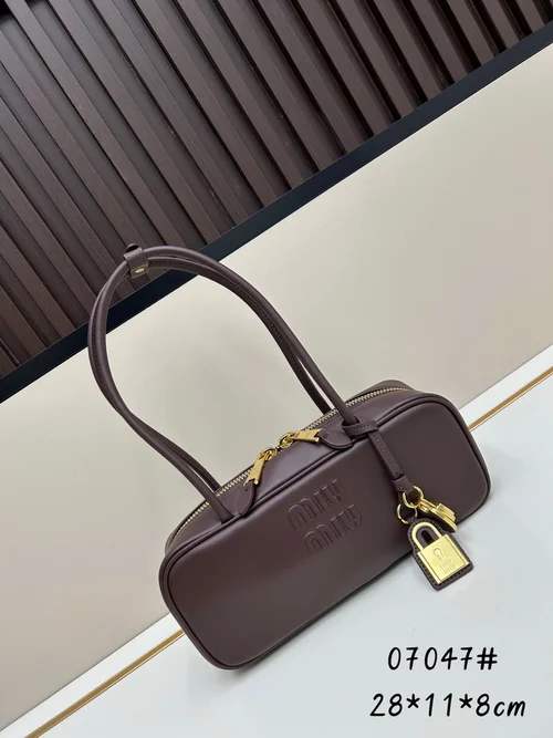 11 Miu Miu Bowling Bag Medium Women Luxury Matelasse Leather