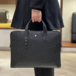 11 Montblanc Original Briefcase Men Authentic Leather Luxury