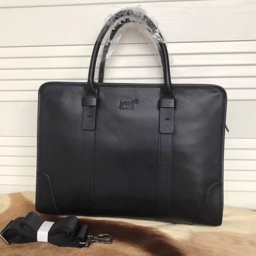 11 Montblanc Original Briefcase Men Authentic Leather Luxury