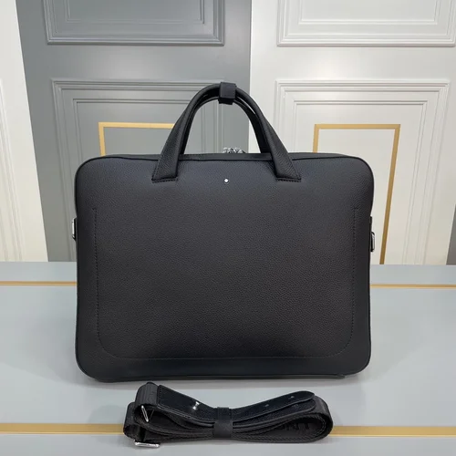 11 Montblanc Original Briefcase Men Authentic Leather Luxury