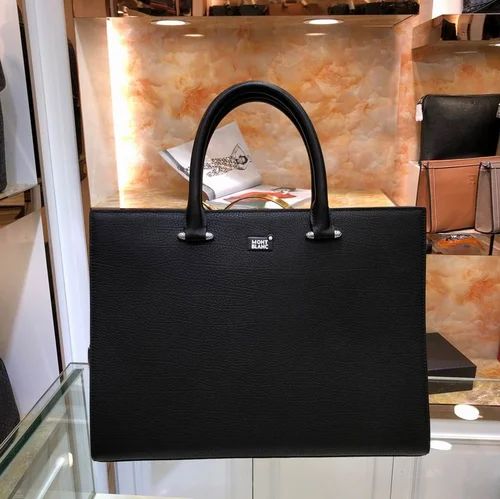 11 Montblanc Original Briefcase Men Authentic Leather Luxury