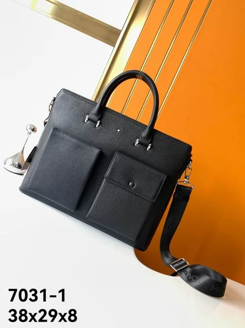 11 Montblanc Original Briefcase Men Authentic Leather Luxury