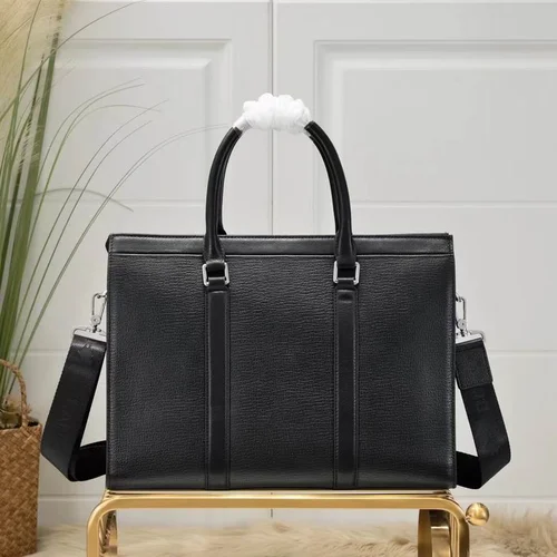 11 Montblanc Original Briefcase Men Authentic Leather Luxury