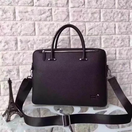11 Montblanc Original Briefcase Men Authentic Leather Luxury