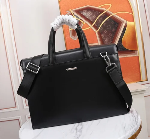 11 Montblanc Original Briefcase Men Authentic Leather Luxury