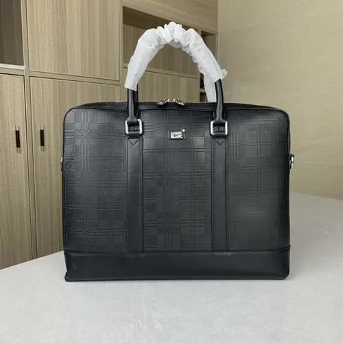 11 Montblanc Original Briefcase Men Authentic Leather Luxury