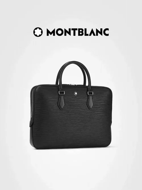 11 Montblanc Original Briefcase Men Authentic Leather Luxury