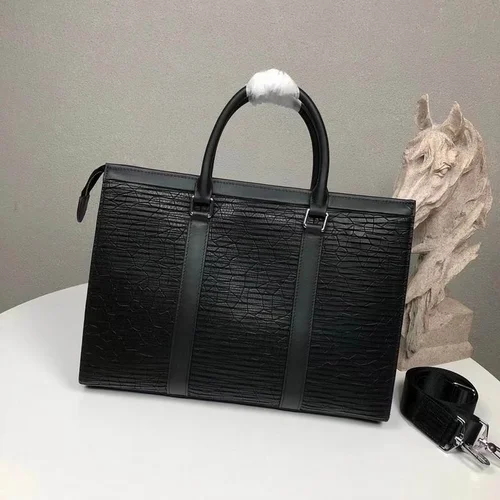 11 Montblanc Original Briefcase Men Authentic Leather Luxury