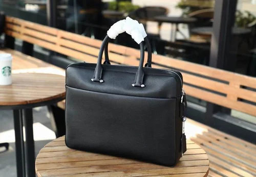 11 Montblanc Original Briefcase Men Authentic Leather Luxury