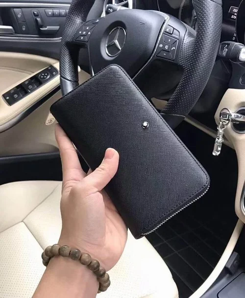 11 Montblanc Original Women's Wallet Authentic Leather