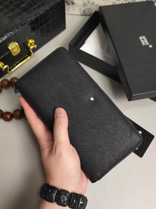 11 Montblanc Original Women's Wallet Authentic Leather