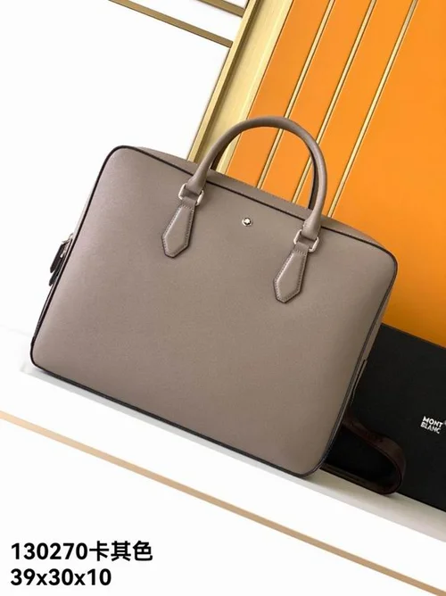 11 Montblanc Original Briefcase Men Authentic Leather Luxury