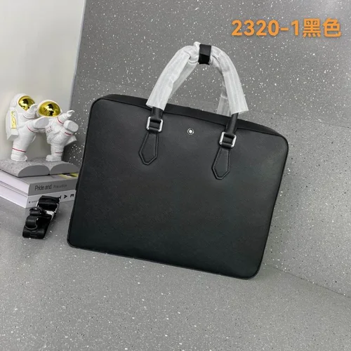 11 Montblanc Original Briefcase Men Authentic Leather Luxury