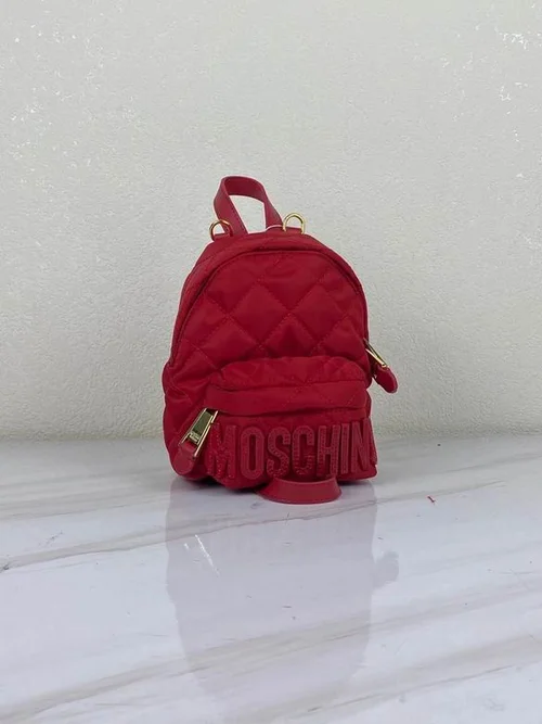 Moschino Original Backpack Large Authentic Logo Canvas