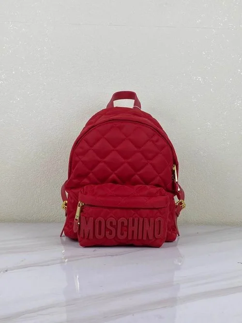 Moschino Original Backpack Large Authentic Logo Canvas