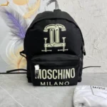 Moschino Original Backpack Large Authentic Logo Canvas
