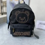Moschino Original Backpack Large Authentic Logo Canvas