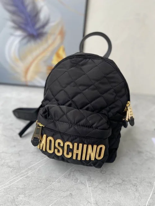 Moschino Original Backpack Large Authentic Logo Canvas