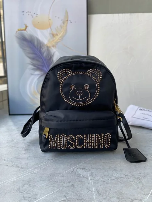 Moschino Original Backpack Large Authentic Logo Canvas