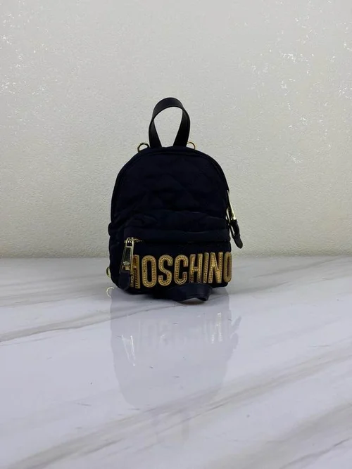 Moschino Original Backpack Large Authentic Logo Canvas
