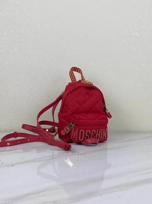 Moschino Original Backpack Large Authentic Logo Canvas