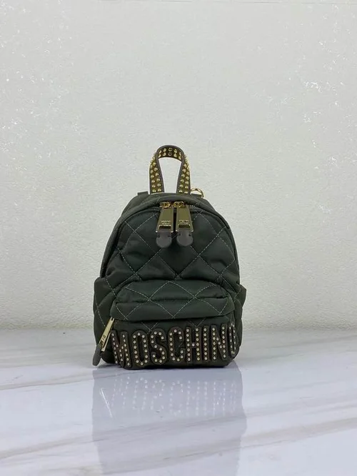 Moschino Original Backpack Large Authentic Logo Canvas