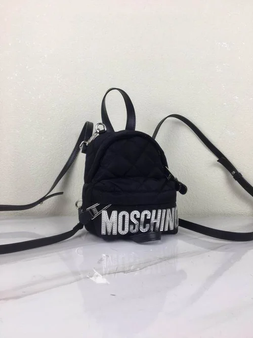 Moschino Original Backpack Large Authentic Logo Canvas