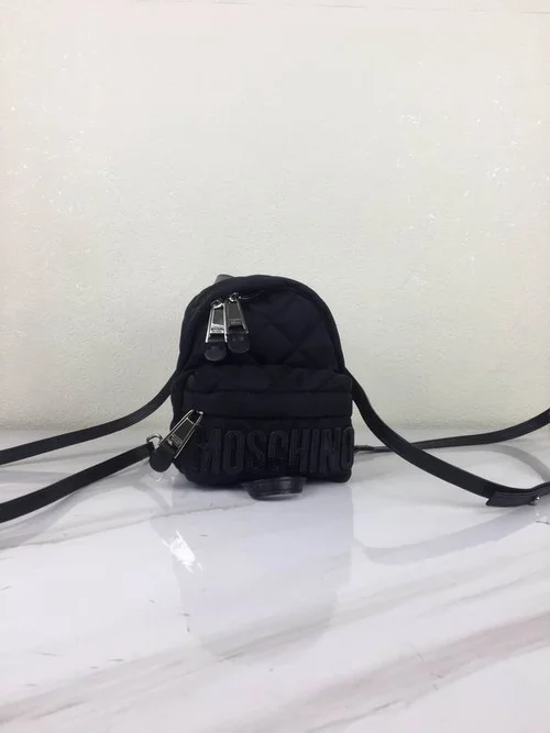 Moschino Original Backpack Large Authentic Logo Canvas