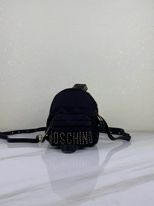 Moschino Original Backpack Large Authentic Logo Canvas