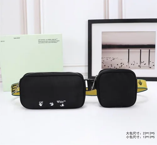 11 Off-White Original Waistbag Authentic Canvas Belt Bag
