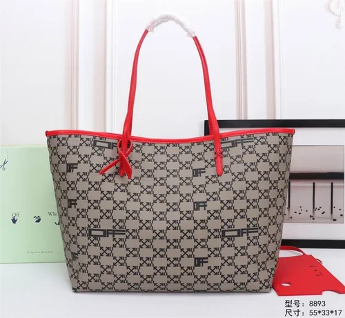 Off-White Large Shopping Tote Bag Women Luxury Canvas
