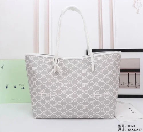 Off-White Large Shopping Tote Bag Women Luxury Canvas