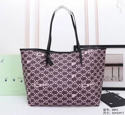 Off-White Large Shopping Tote Bag Women Luxury Canvas