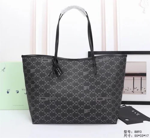 Off-White Large Shopping Tote Bag Women Luxury Canvas