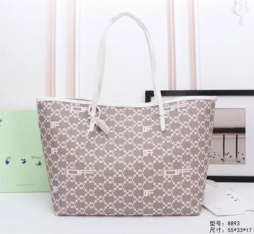 Off-White Large Shopping Tote Bag Women Luxury Canvas