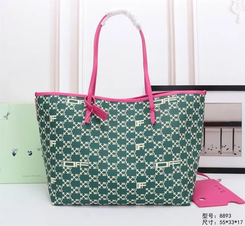 Off-White Large Shopping Tote Bag Women Luxury Canvas