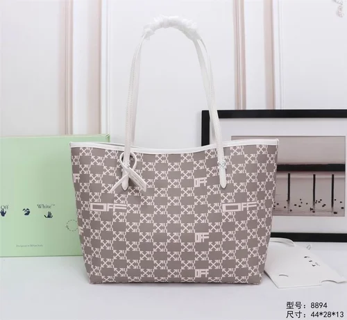 Off-White Large Shopping Tote Bag Women Luxury Canvas