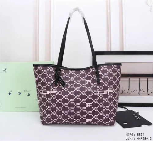 Off-White Large Shopping Tote Bag Women Luxury Canvas