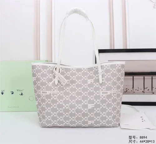 Off-White Large Shopping Tote Bag Women Luxury Canvas