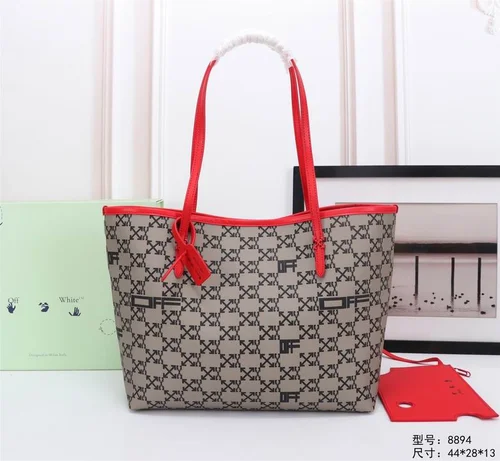Off-White Large Shopping Tote Bag Women Luxury Canvas
