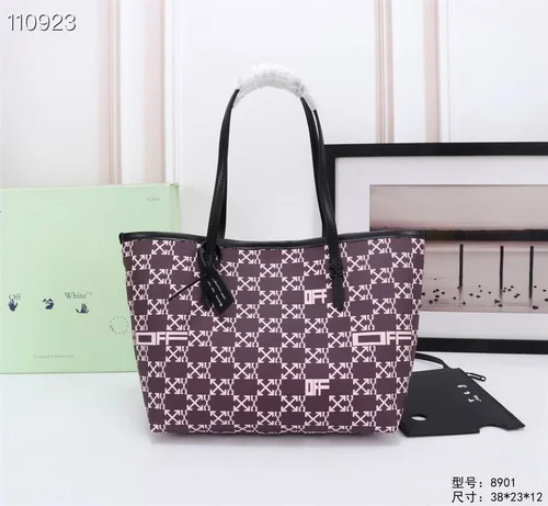 Off-White Large Shopping Tote Bag Women Luxury Canvas