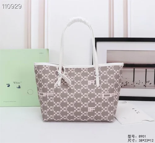 Off-White Large Shopping Tote Bag Women Luxury Canvas