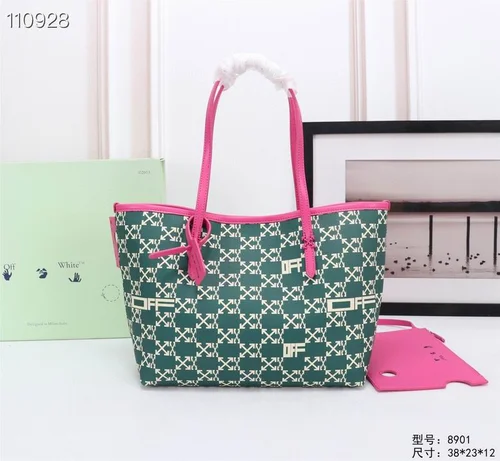 Off-White Large Shopping Tote Bag Women Luxury Canvas