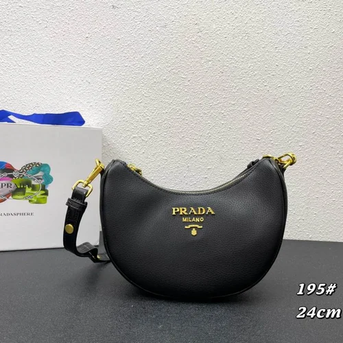 11 Prada Crescent Moon Bag Women Luxury Padded Re-Nylon