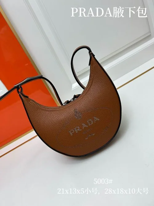 11 Prada Crescent Moon Bag Women Luxury Padded Re-Nylon