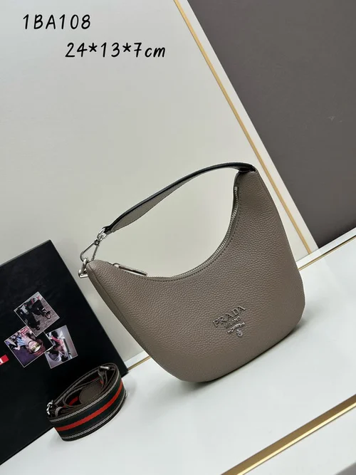 11 Prada Crescent Moon Bag Women Luxury Padded Re-Nylon