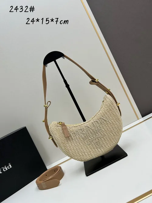 11 Prada Crescent Moon Bag Women Luxury Padded Re-Nylon