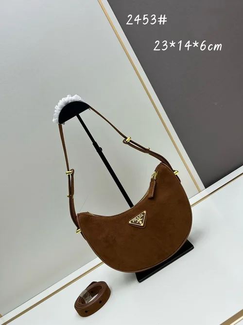 11 Prada Crescent Moon Bag Women Luxury Padded Re-Nylon